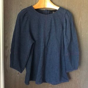 Current Air Anthropologie blouse blue M